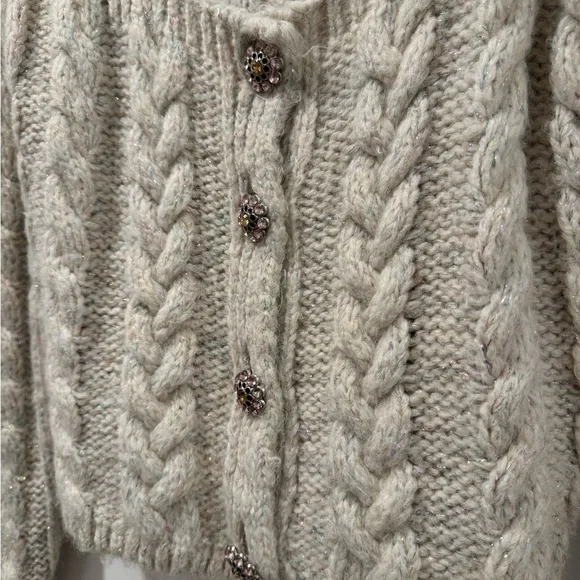 Cozy Cream Cable Knit Sweater by Zara - Picture 3 of 4
